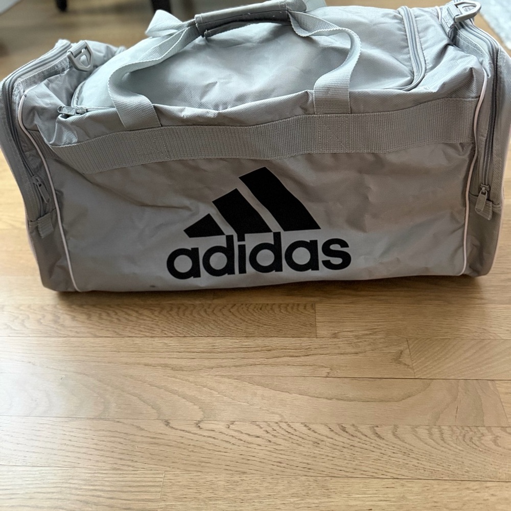 Adidas Light Gray Duffel Bag